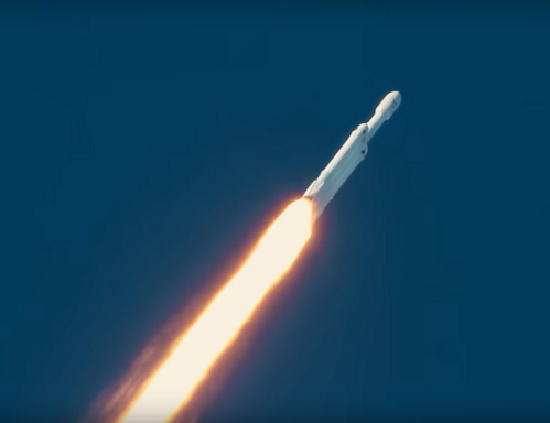 Launch of SpaceX's Falcon Heavy Rocket