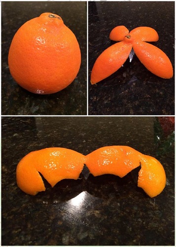 Orange peel impossible to flatten without breaking